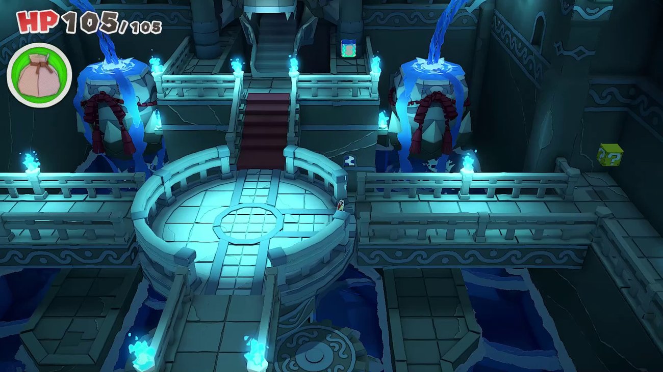 Paper Mario: The Origami King | KP-Max-Plus im Level "Tempel des Wasser-Pergamenton"