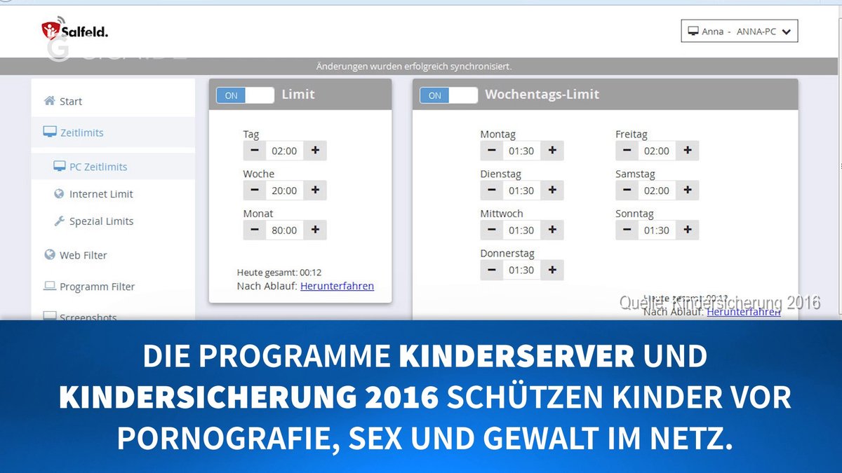 Kindersicherung fürs Internet einrichten Kindersicherung fürs Internet einrichten