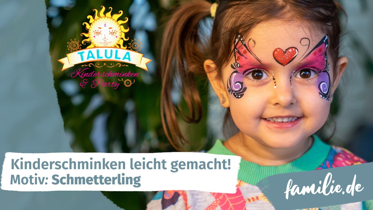 Schmetterling schminken: Mit dieser Anleitung gelingt euch der süße Look bei euren Kids garantiert Schmetterling schminken: Mit dieser Anleitung gelingt euch der süße Look bei euren Kids garantiert