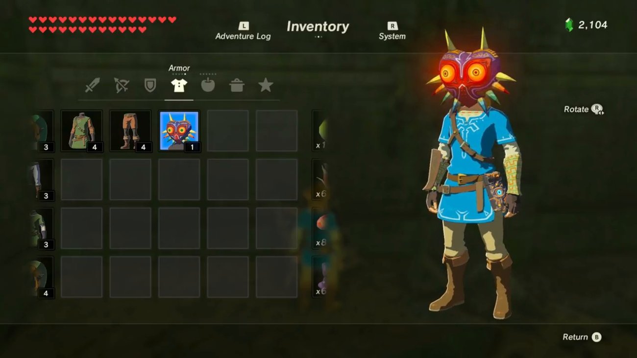 Zelda - Breath of the Wild: Majora's Maske (Fundort)