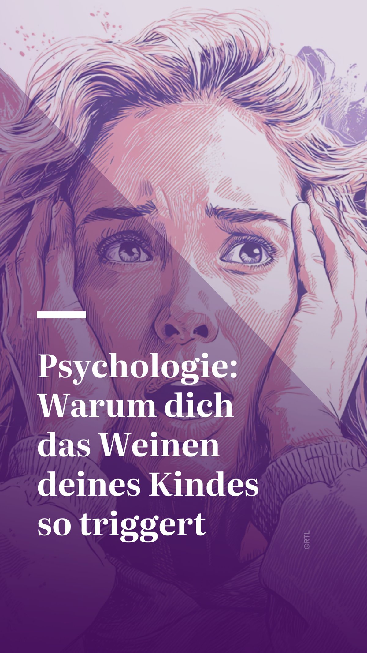 Weinen des Kindes nicht ertragen