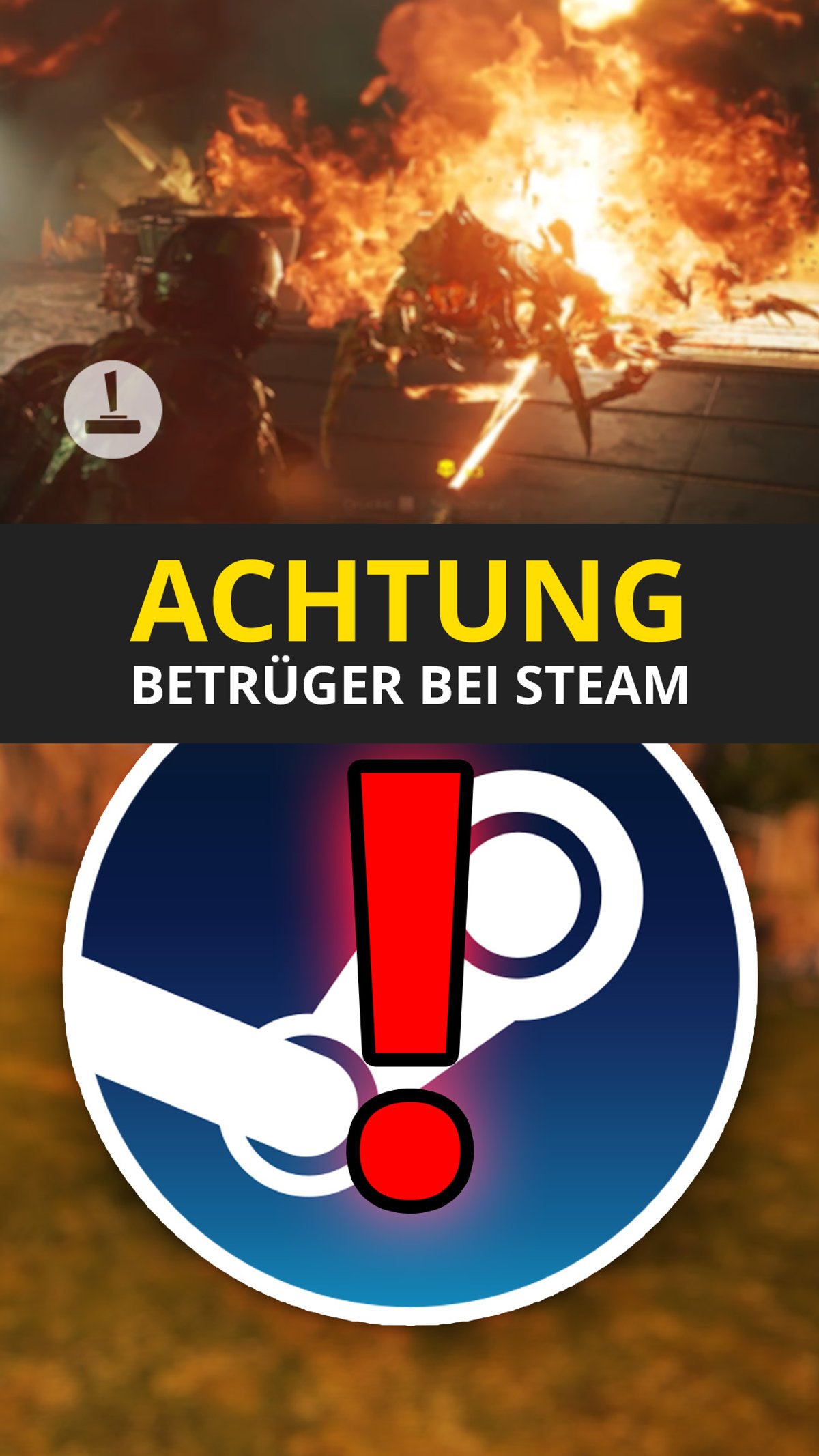 Steam: Vorsicht vor Fakes und Scams!