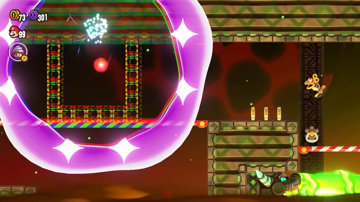 Super Mario Bros. Wonder: W6-7 Luftgaleere in den Magma-Tiefen