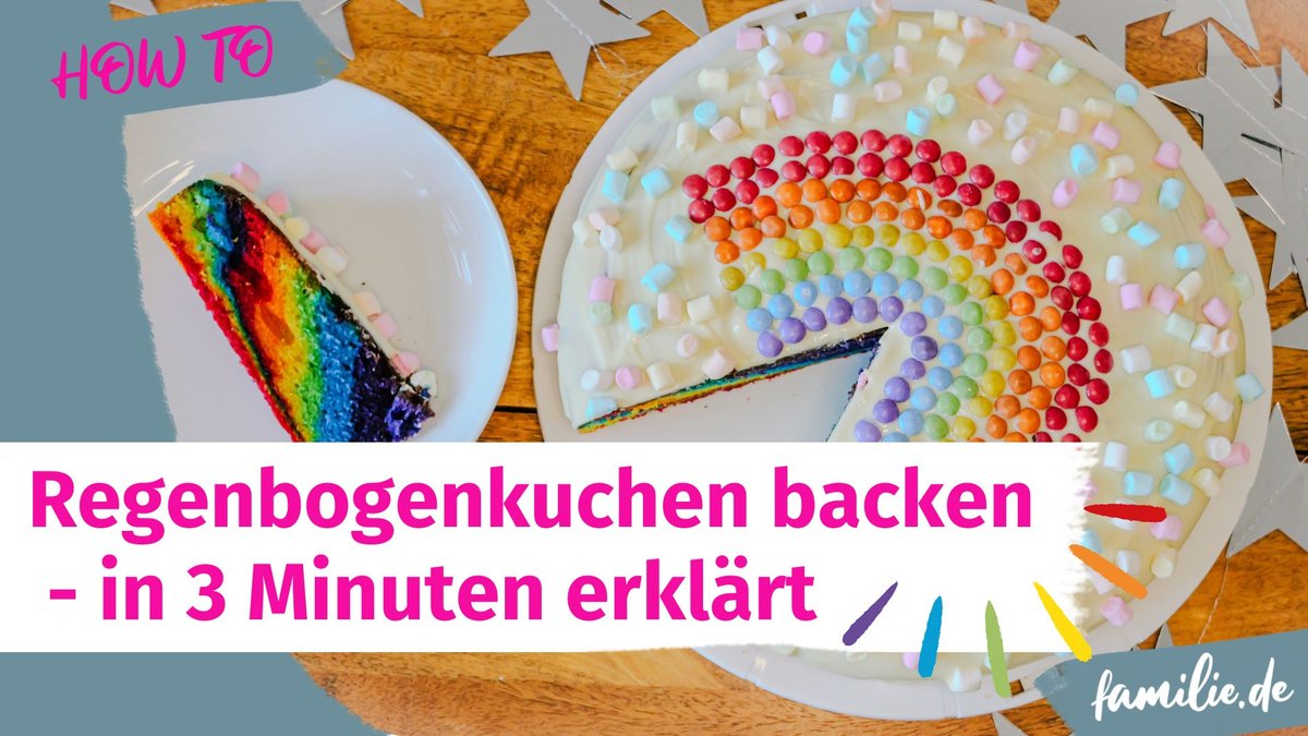 Regenbogenkuchen backen - So gelingt er dir!
