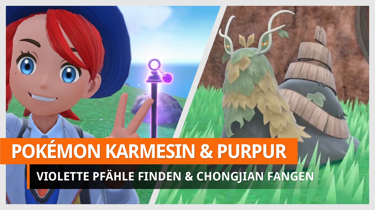 Pokémon Karmesin und Pupur: Fundorte aller violetten Pfähle
