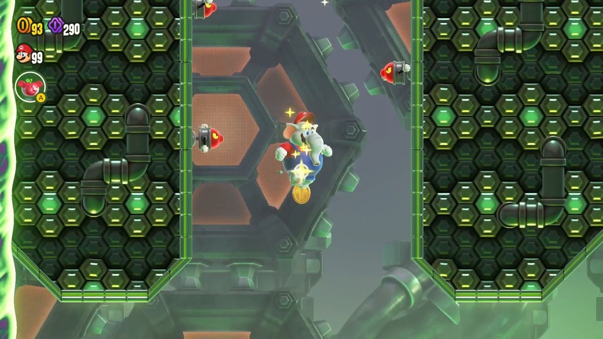 Super Mario Bros. Wonder: Blüteninseln-18 Zielsuch-Kugelwillis auf Kollisionskurs