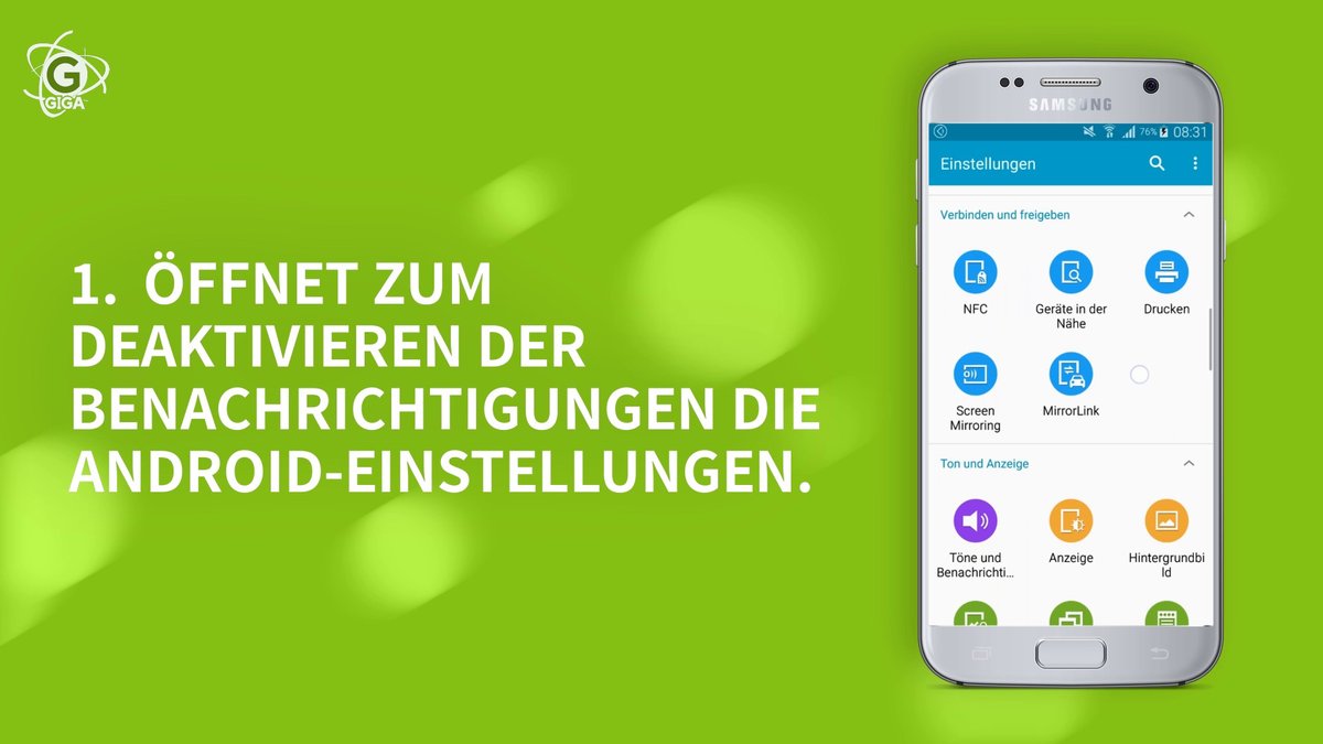 Push-Benachrichtigungen unter Android deaktivieren Push-Benachrichtigungen unter Android deaktivieren