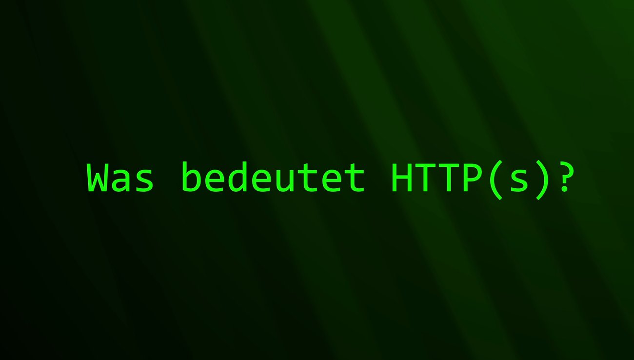 Was ist HTTP(s)?