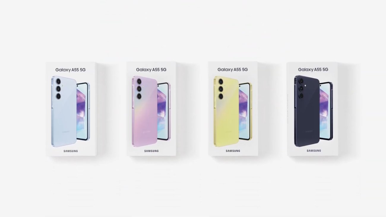 Samsung Galaxy A55 im offizielle Unboxing
