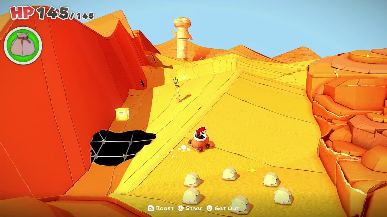 Paper Mario: The Origami King | KP-Max-Plus im Level "Große Sandpapierwüste"