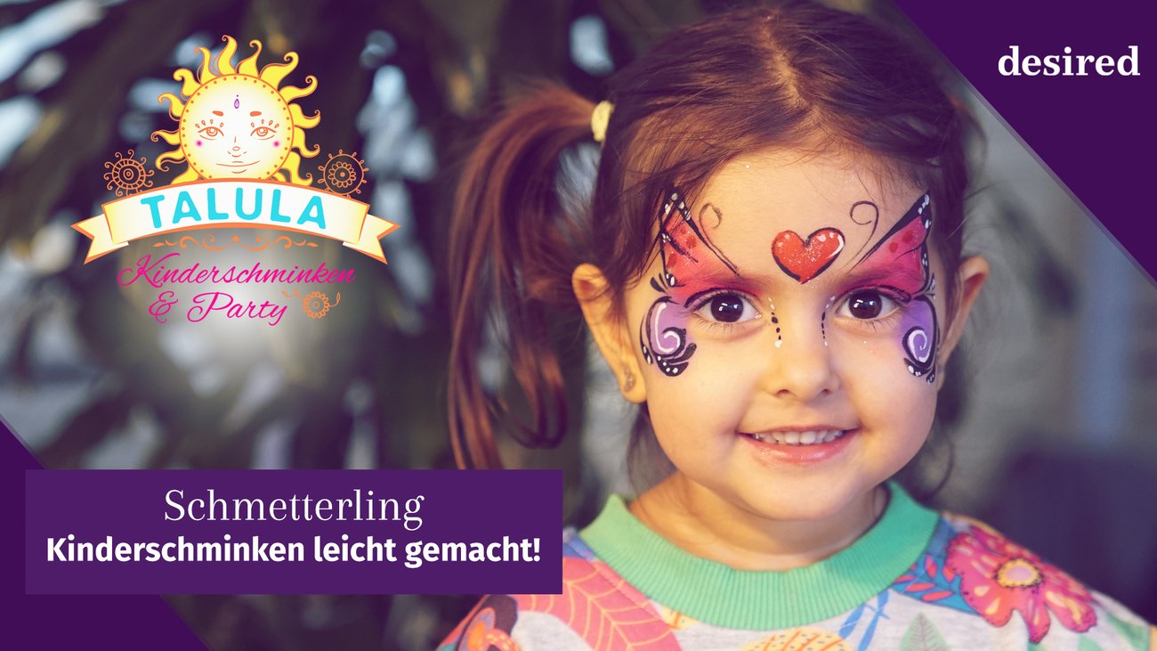 Schmetterling schminken: Mit dieser Anleitung gelingt euch der süße Look bei euren Kids garantiert