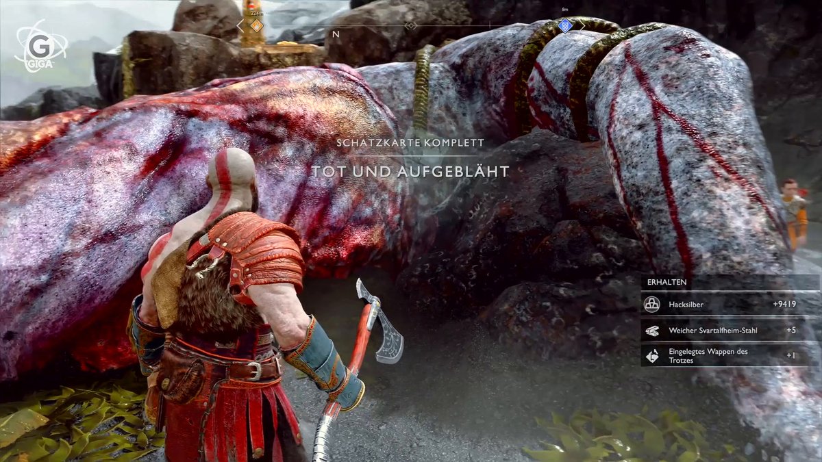 God of War: Schatzkarte - Tot und aufgebläht - Fundort des Schatzes