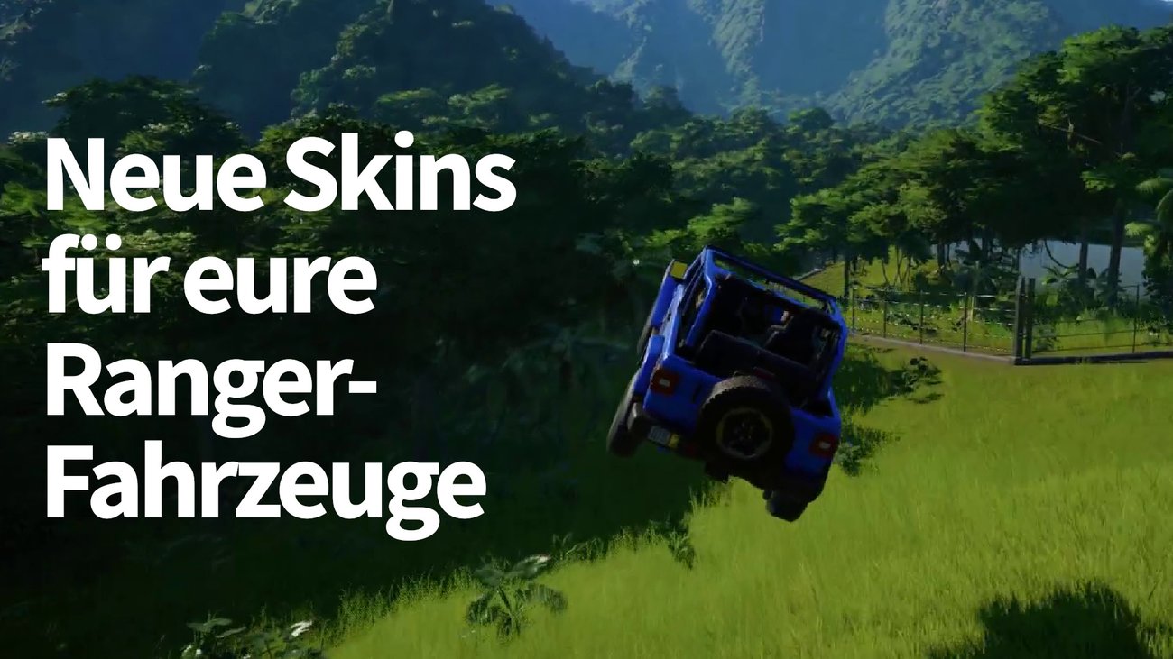 Jurassic World Evolution: So bekommt ihr neue Skins für eure Ranger-Fahrzeuge!