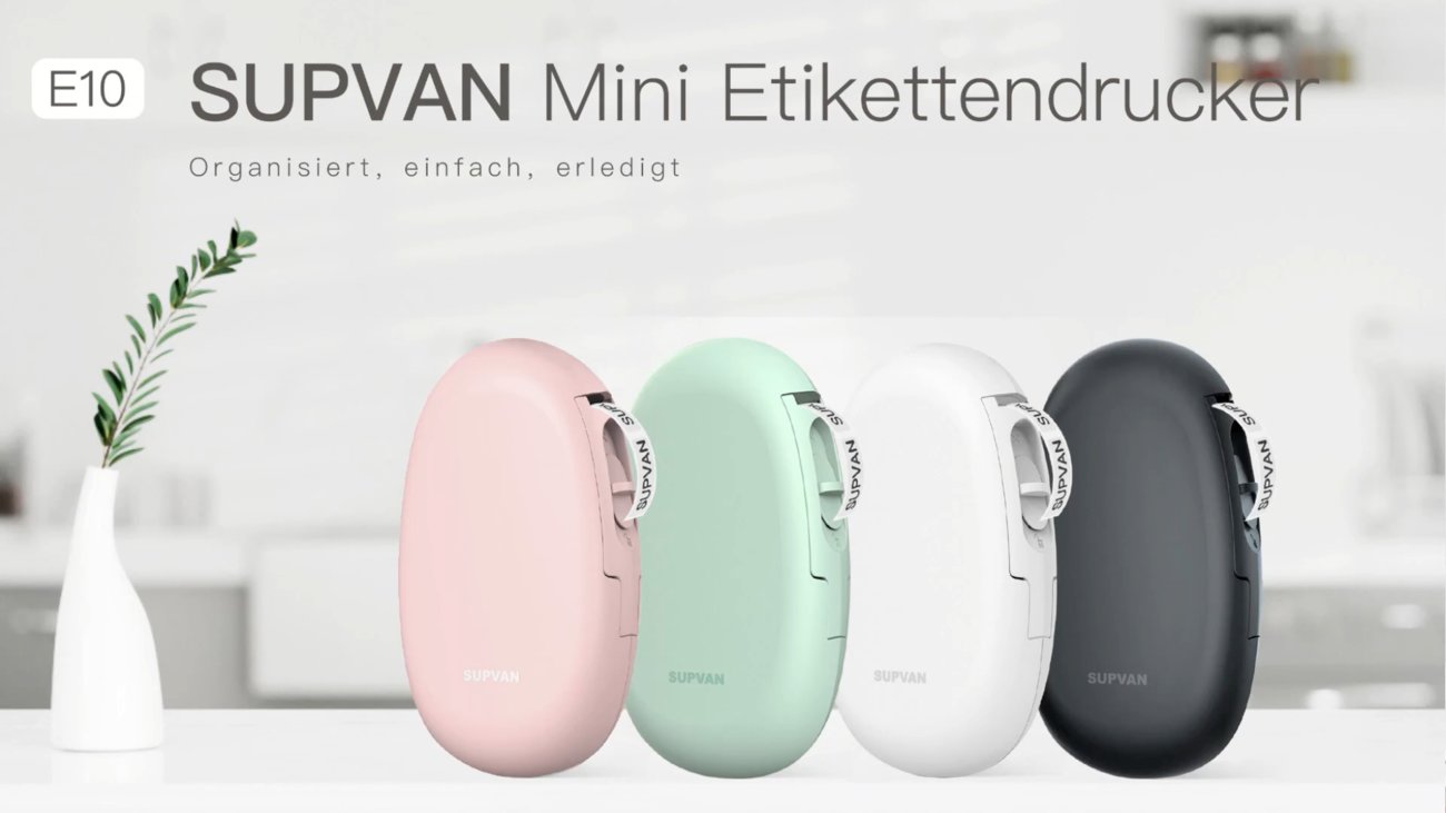 Supvan E10 Etikettendrucker für iPhone und Android