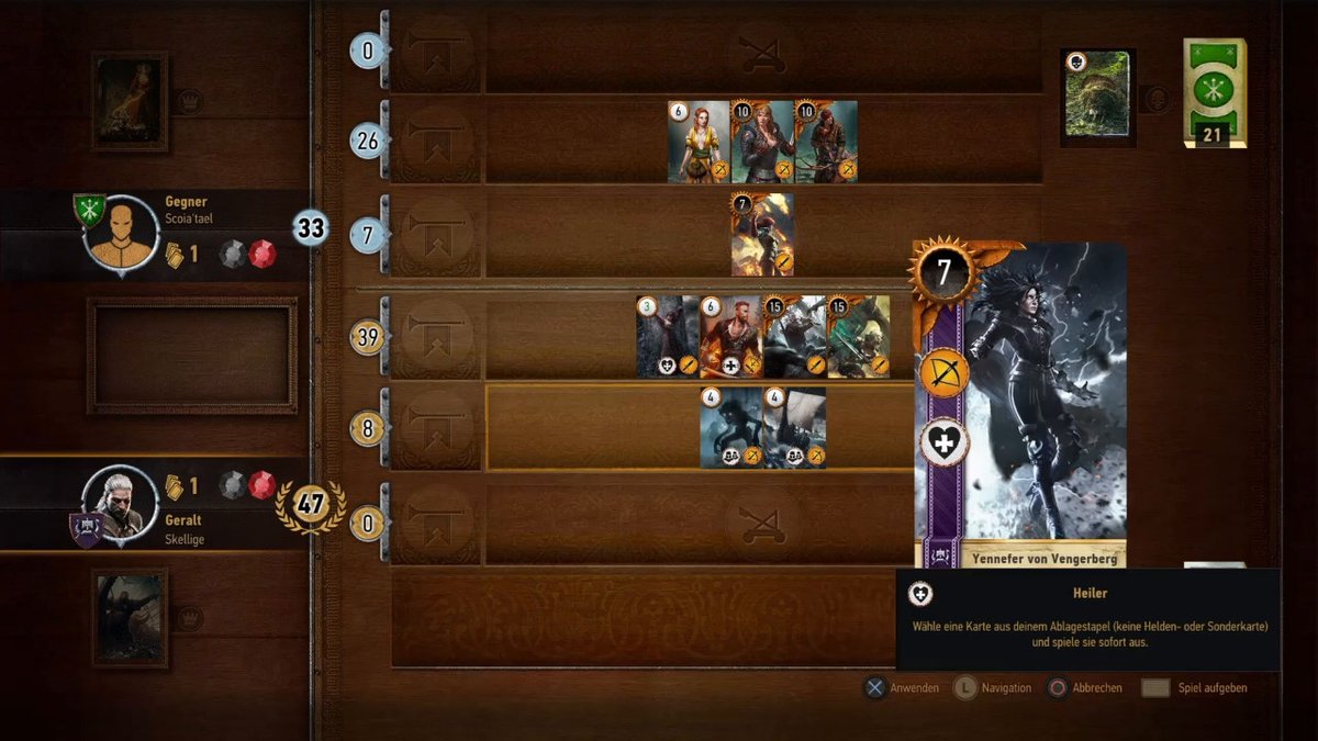 The Witcher 3 - Blood and Wine: Gwint-Partie gegen Scoia'tael The Witcher 3 - Blood and Wine: Gwint-Partie gegen Scoia'tael