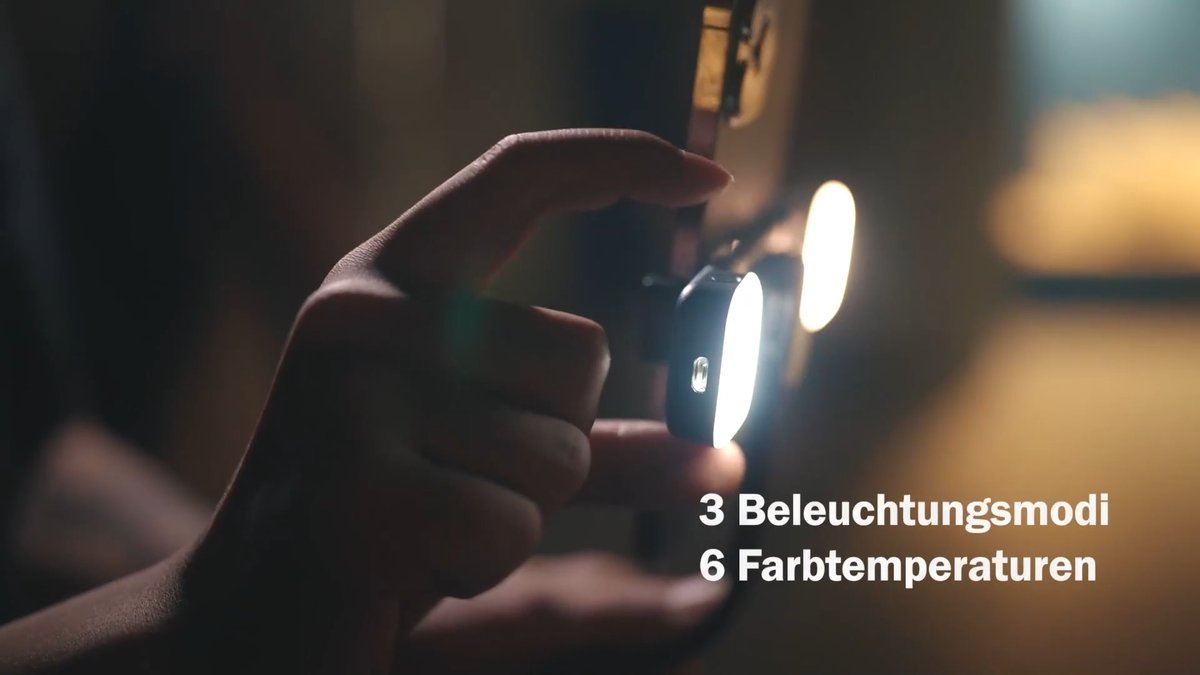 Selfie-Stick von Pnitri mit Fülllichtern Selfie-Stick von Pnitri mit Fülllichtern