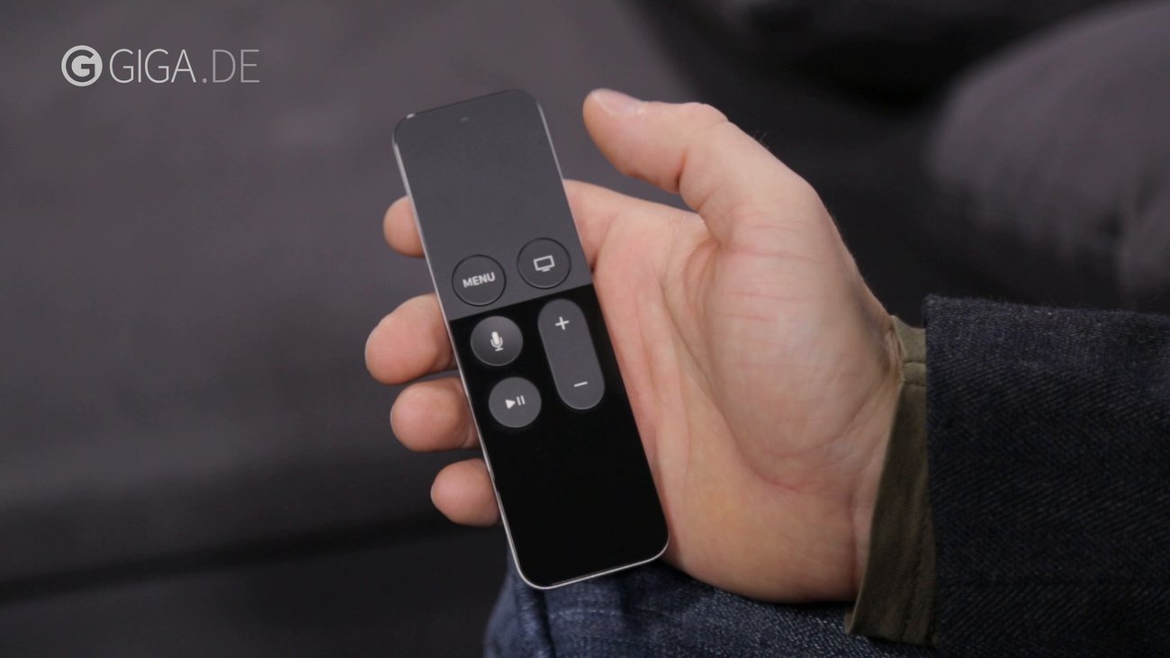 Bedienung des Apple TV mit Siri Remote