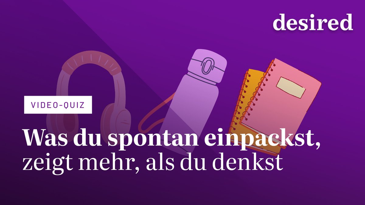 Was du spontan einpackst, wenn du los musst, zeigt mehr, als du denkst