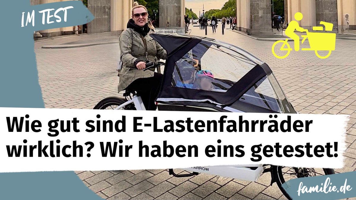 Urban Arrow Family E-Lastenfahrrad im Test: So Großstadt-tauglich ist das Bike