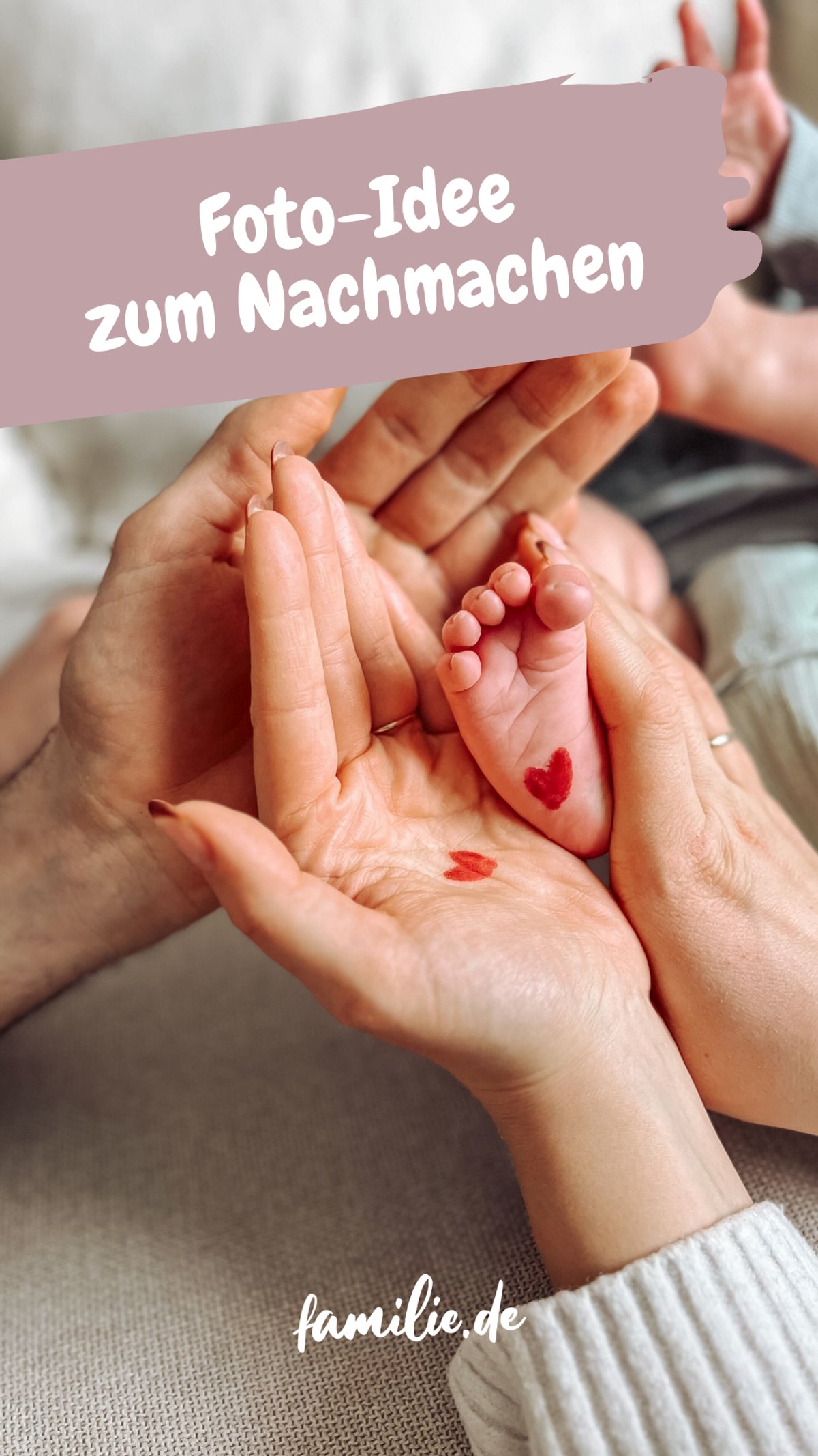 Süße Babyfoto-Idee zum Nachmachen