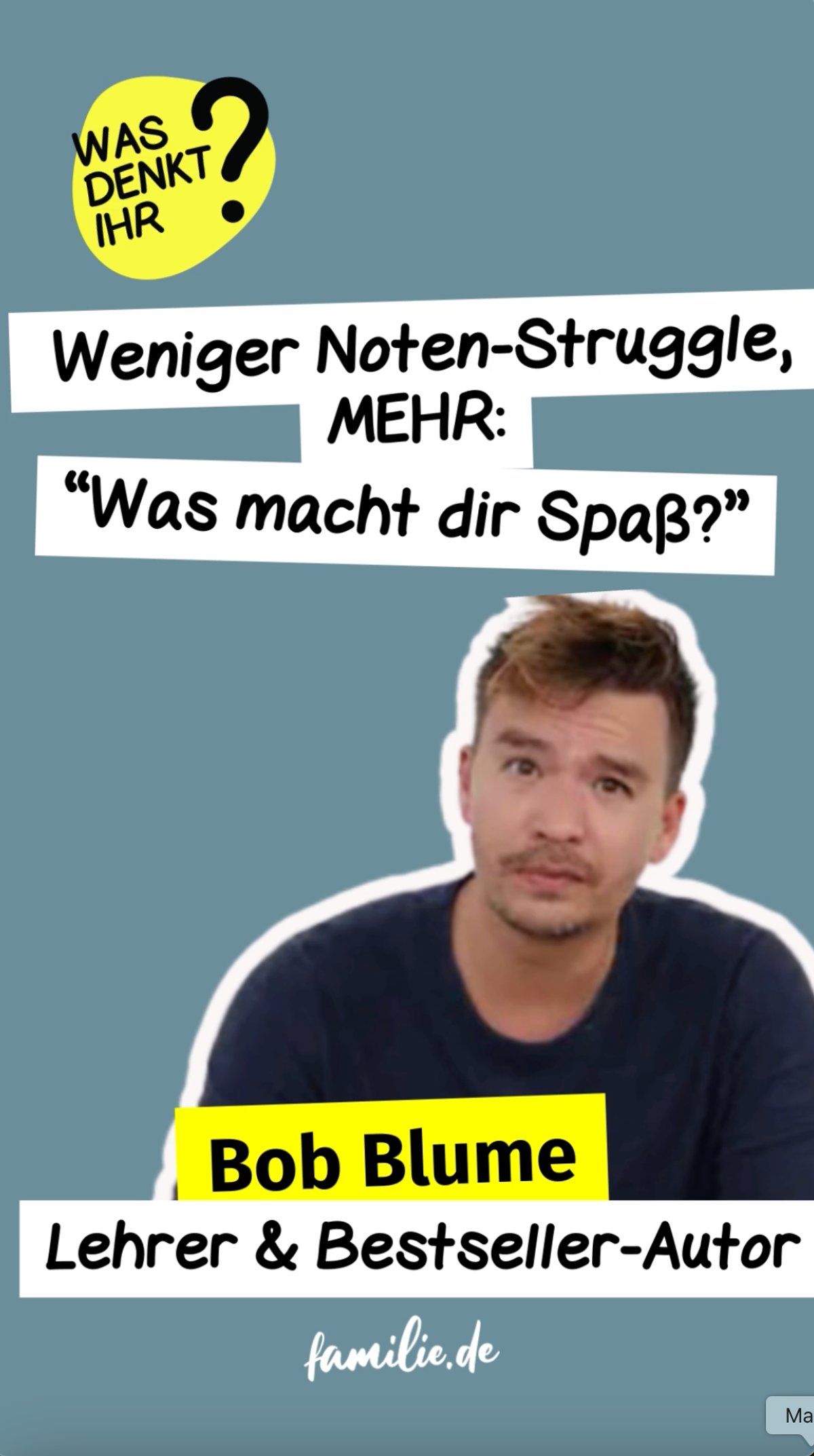 Weniger Noten-Struggle, MEHR: "Was macht dir Spaß?" Weniger Noten-Struggle, MEHR: "Was macht dir Spaß?"