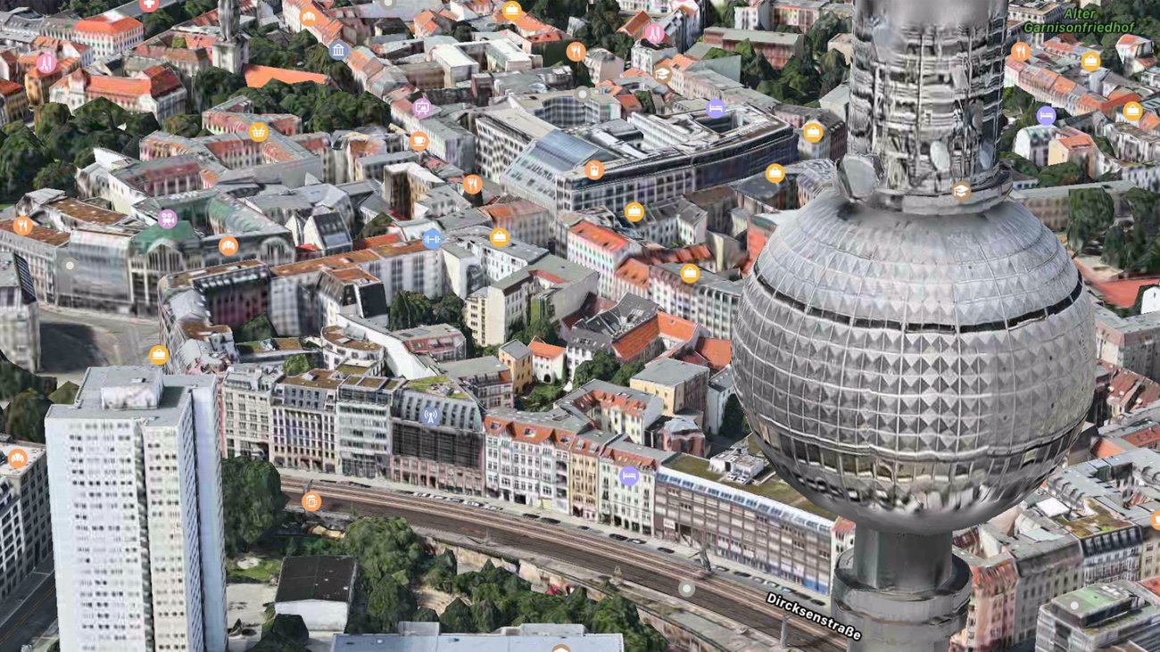Apple Karten 2017: Berlin 3D