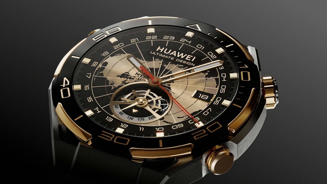 Smartwatch mit Gold: Die Huawei Watch Ultimate Design