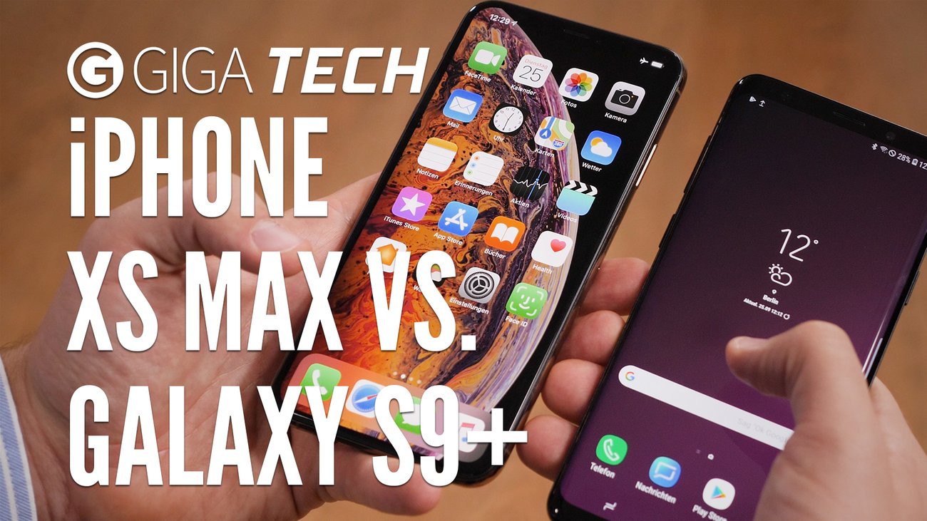 iPhone XS Max vs. Galaxy S9+