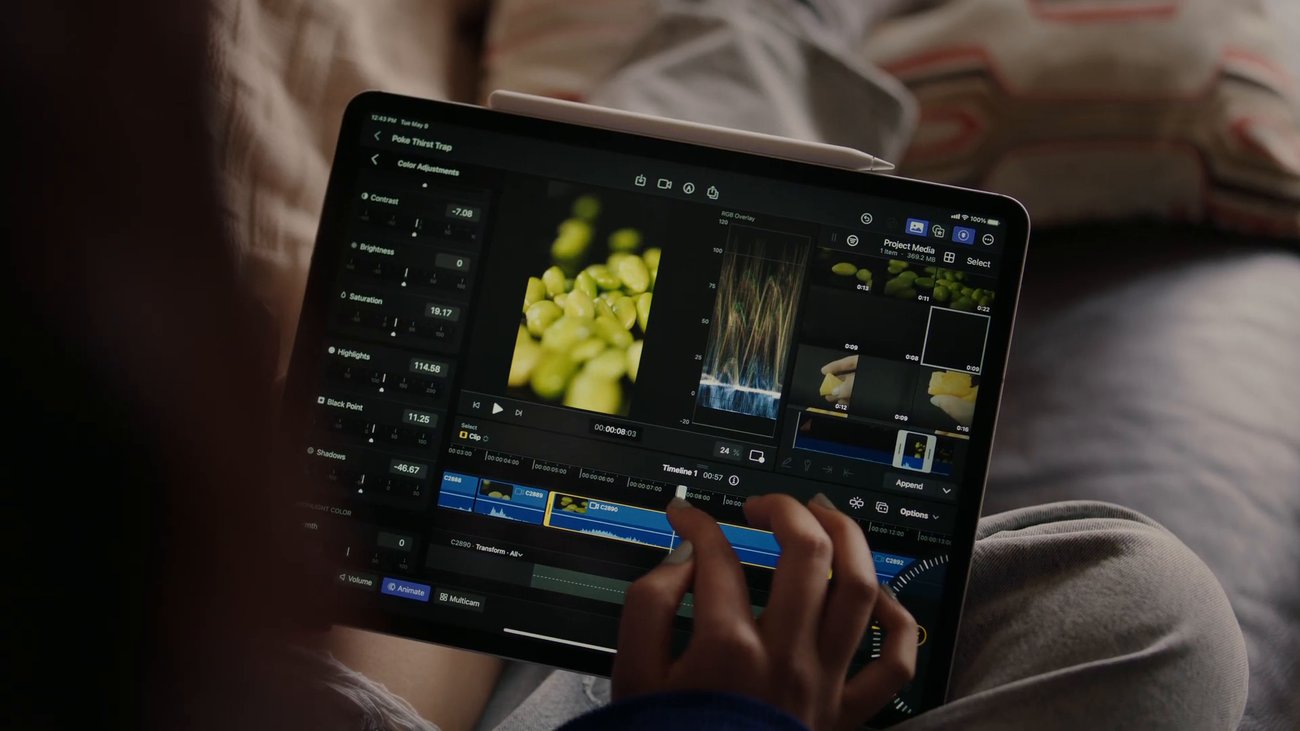 Final Cut Pro und Logic Pro für das iPad
