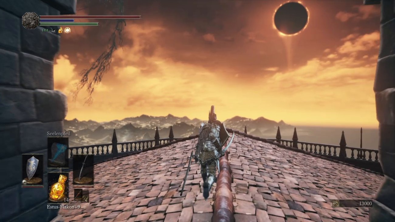Dark Souls 3: Estus-Scherbe auf dem Dach des Großen Archivs
