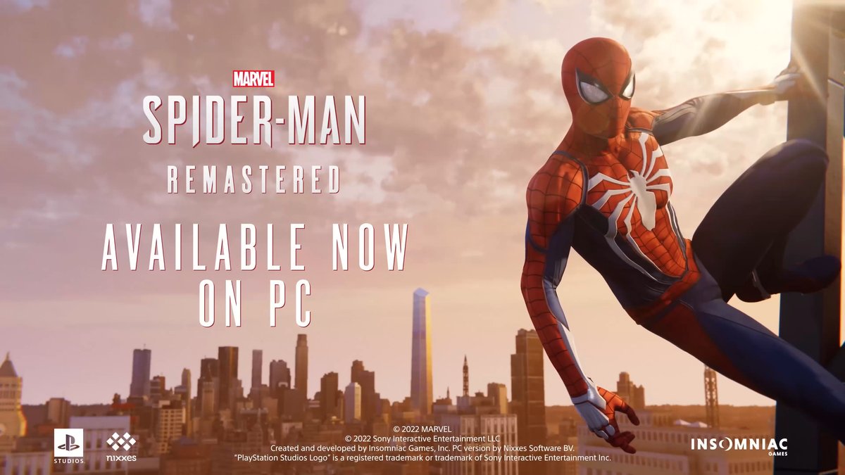 Marvel’s Spider-Man Remastered | PC Launch Trailer Marvel’s Spider-Man Remastered | PC Launch Trailer
