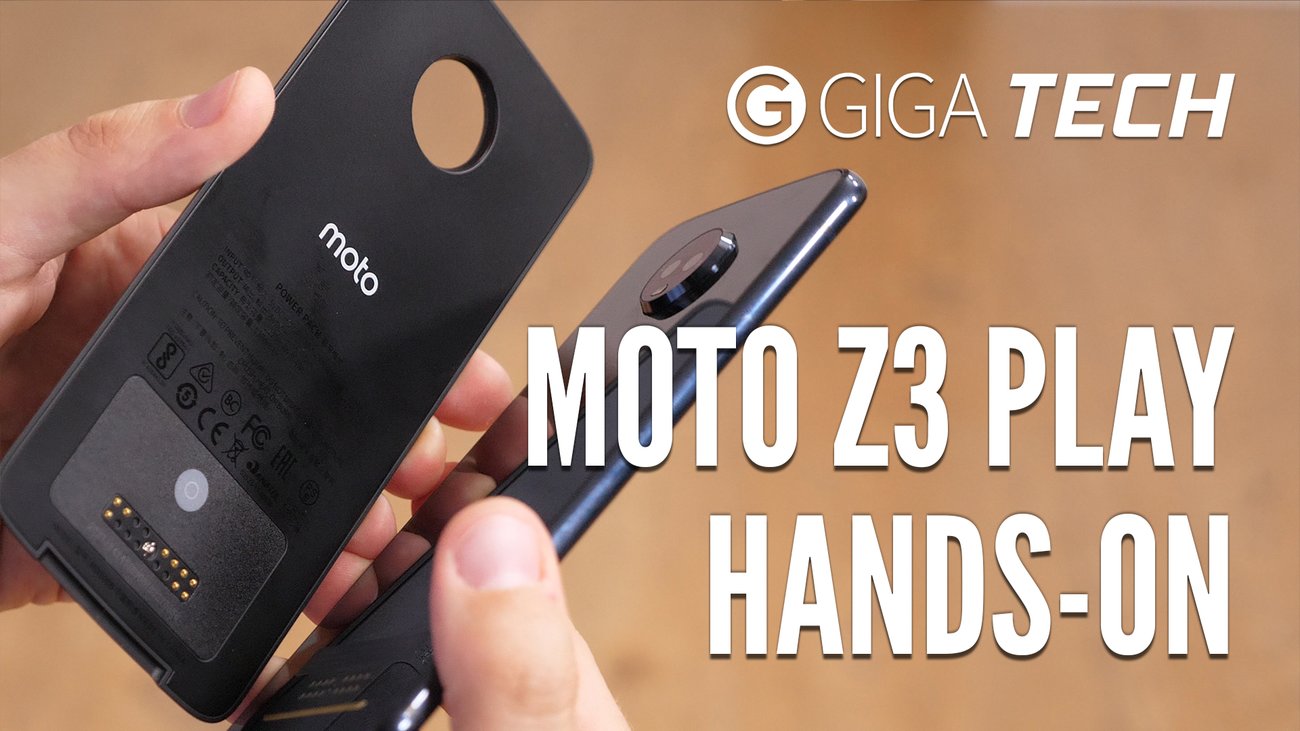 Moto Z3 Play angeschaut: Mehr Akku mit einem Klack