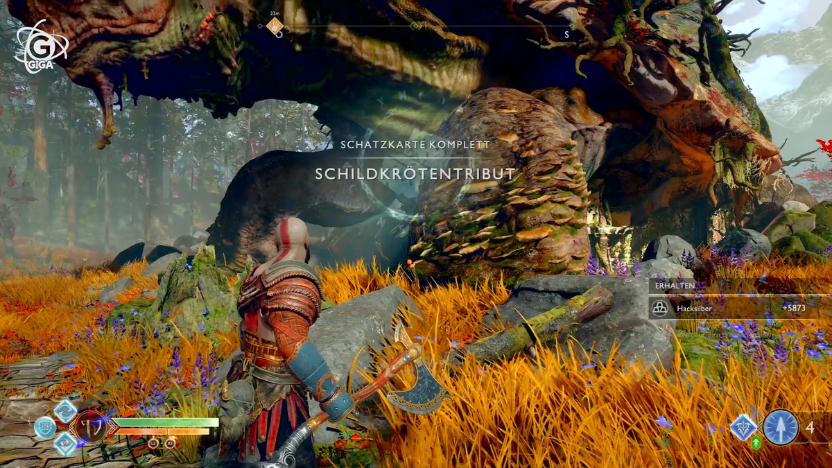 God of War: Schatzkarte - Schildkrötentribut - Fundort des Schatzes