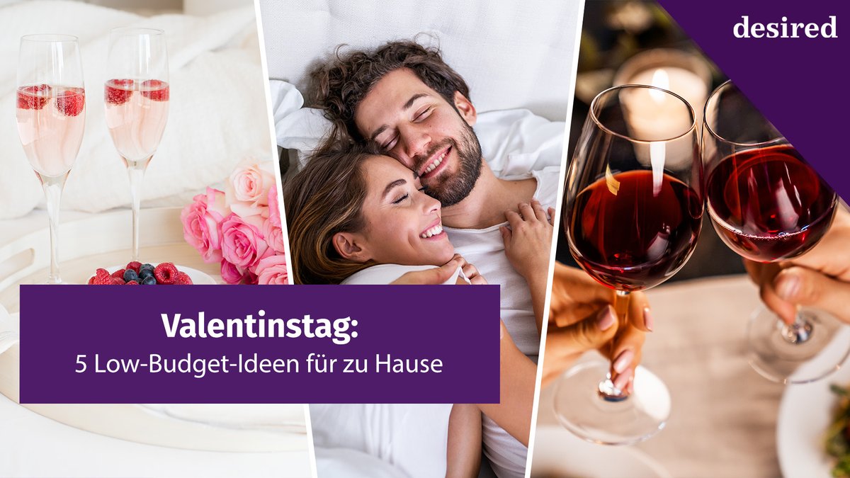 Valentinstag: 5 Low-Budget-Ideen für zu Hause Valentinstag: 5 Low-Budget-Ideen für zu Hause