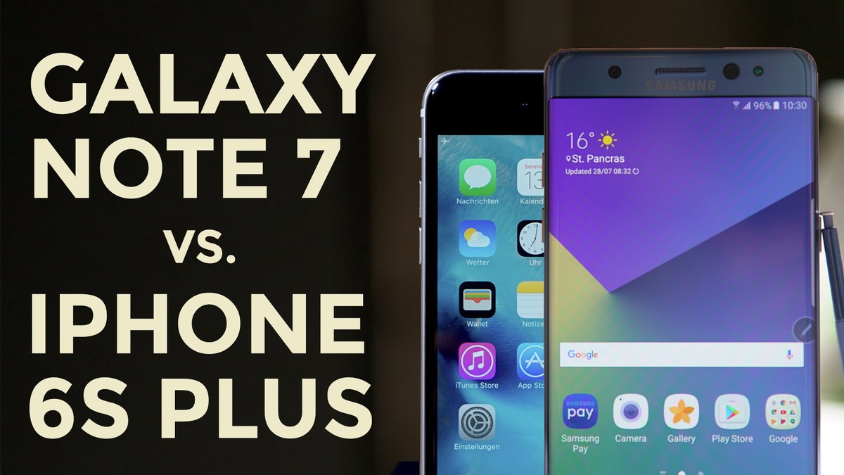Vergleich: Samsung Note 7 vs. iPhone 6s Plus Vergleich: Samsung Note 7 vs. iPhone 6s Plus