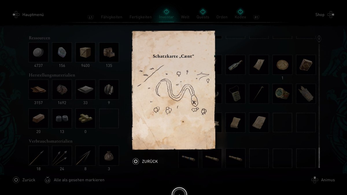 Assassin&#x27;s&#x20;Creed&#x20;Valhalla&#x3A;&#x20;Caent-Schatzkarte&#x20;-&#x20;Fundort&#x20;und&#x20;L&#x00F6;sung