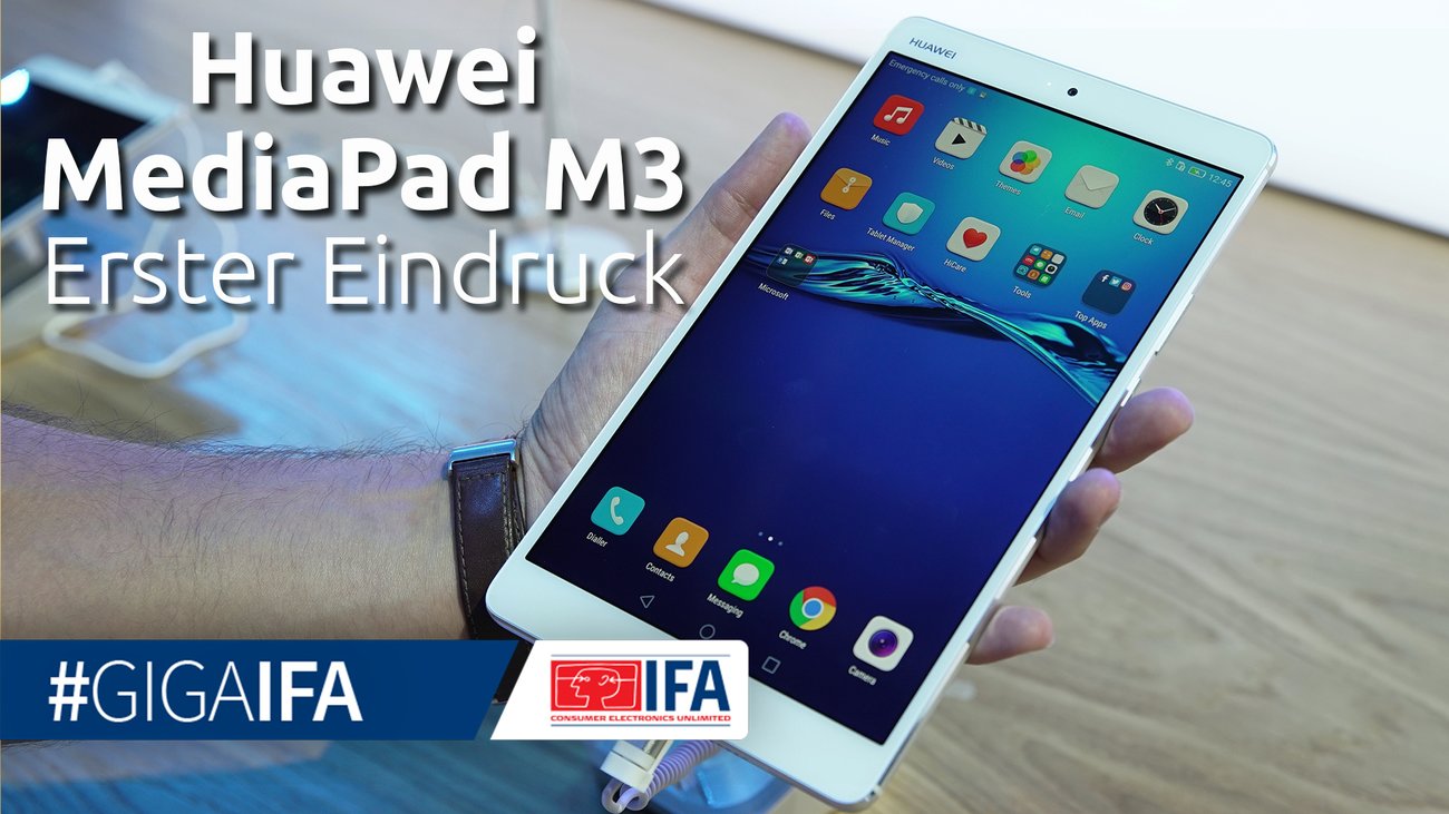 Huawei MediaPad M3: Multimedia-Spezi im Hands-On