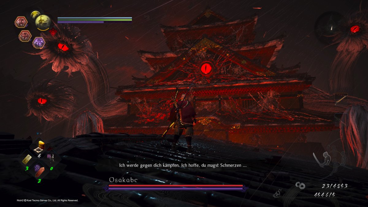 Nioh 2: Bosskampf gegen Osakabe