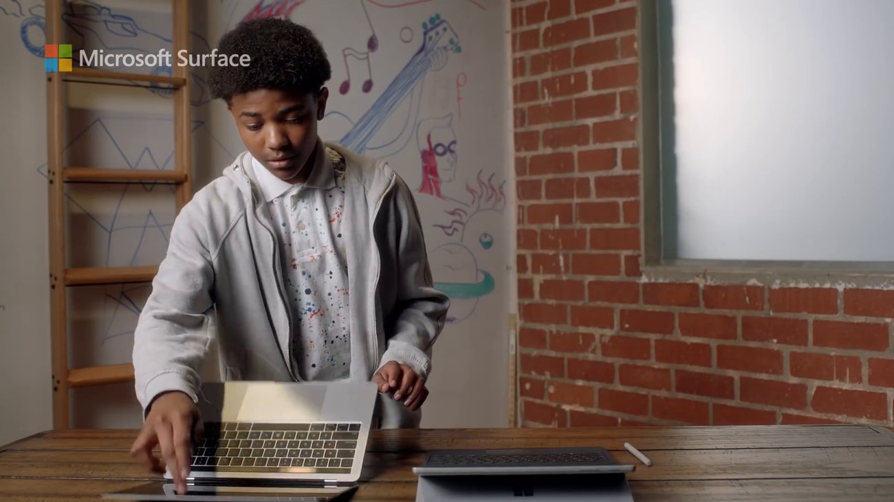 Microsoft vergleicht das Surface Pro 7 mit dem MacBook Pro