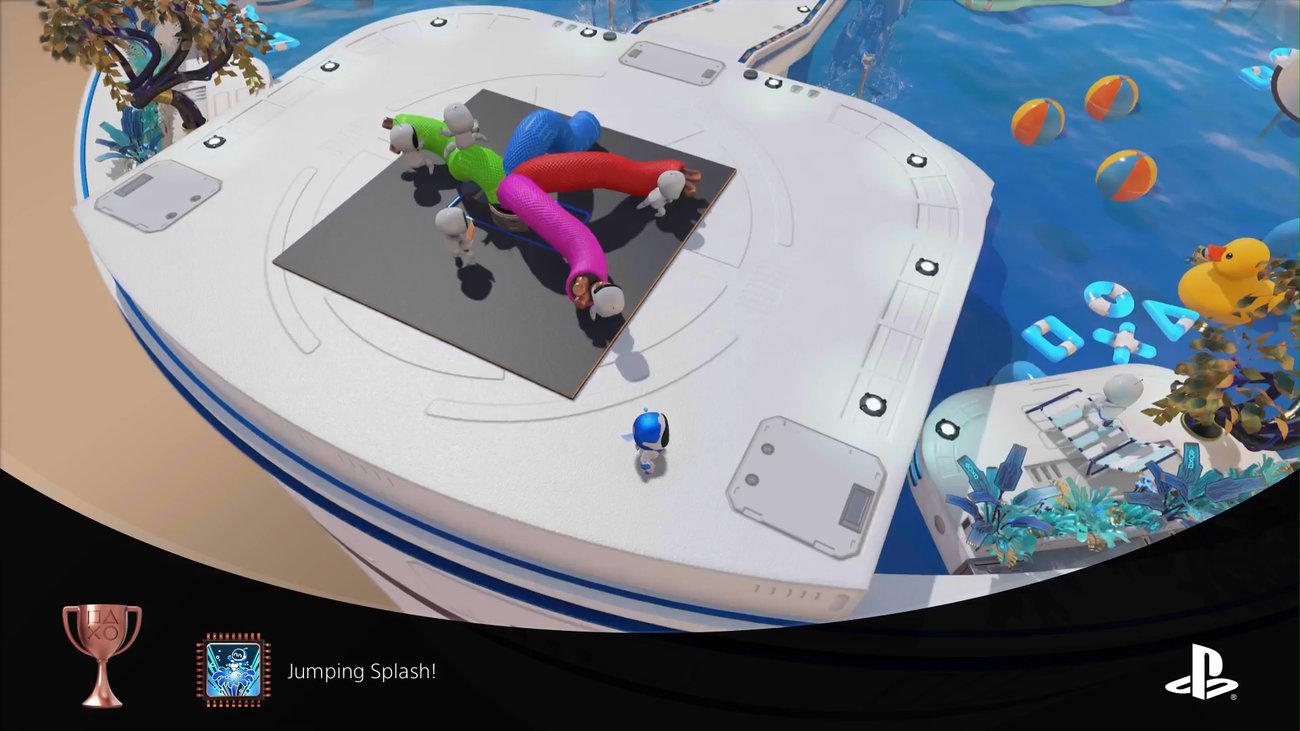 Astro's Playroom: So schaltet ihr die Trophäe "Jumping Splash!" frei
