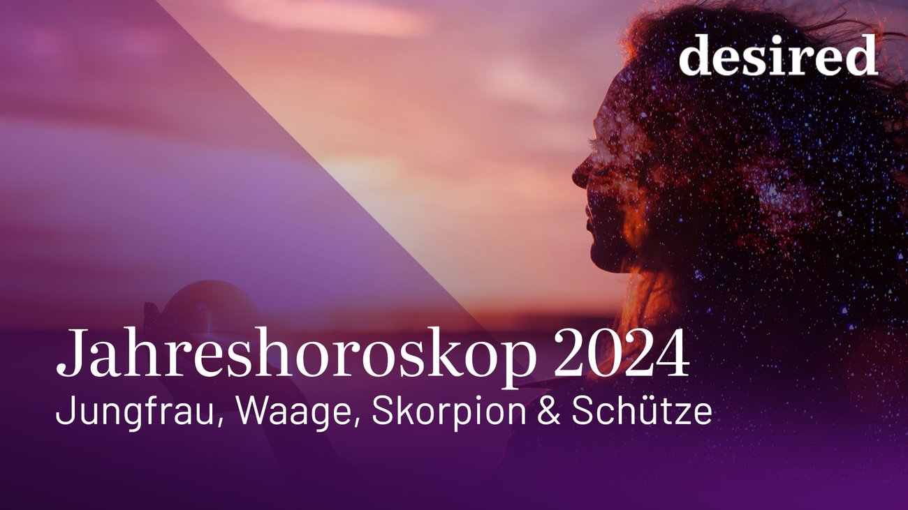 Jahreshoroskop 2024 für Jungfrau, Waage, Skorpion und Schütze