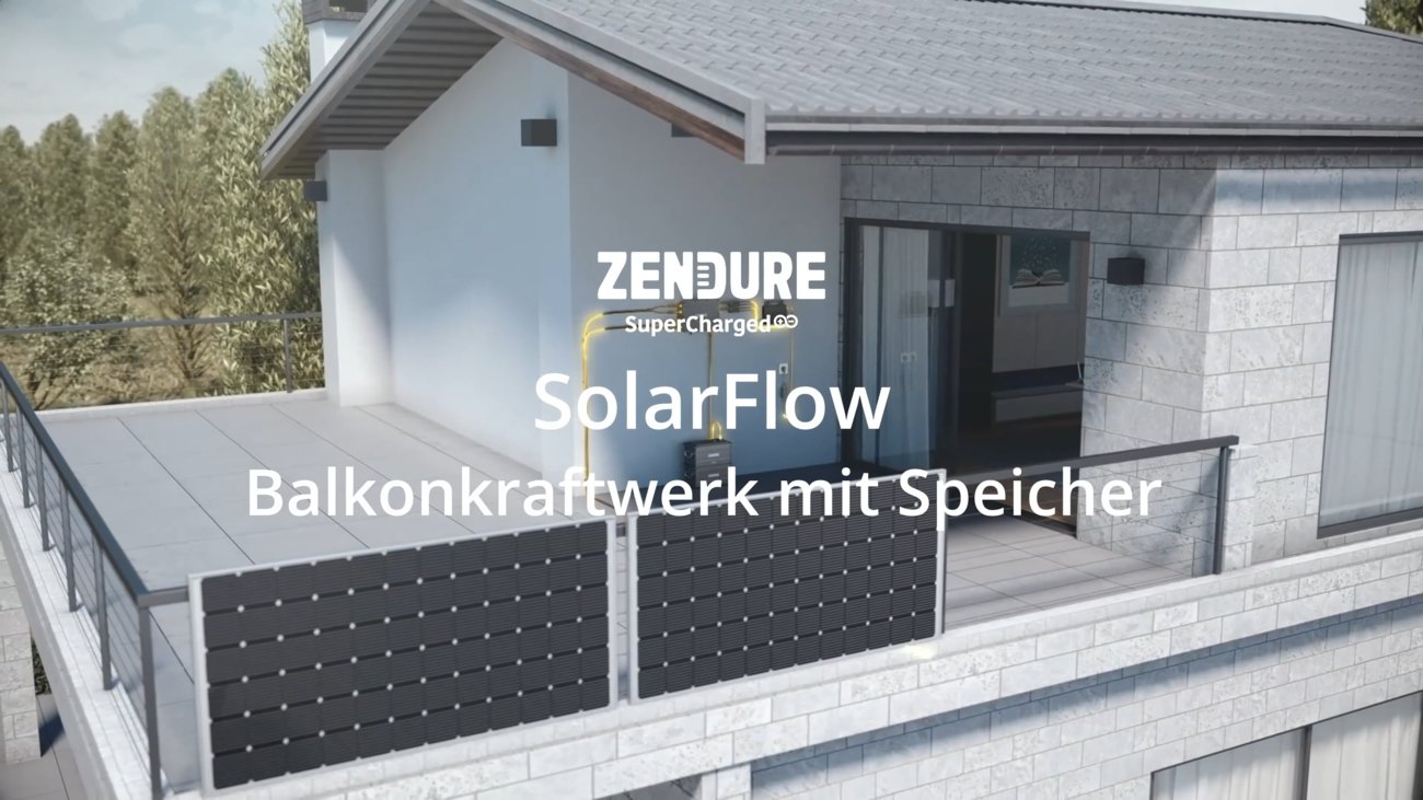 Zendure SolarFlow vorgestellt: Akku-Speicher fürs Balkonkraftwerk