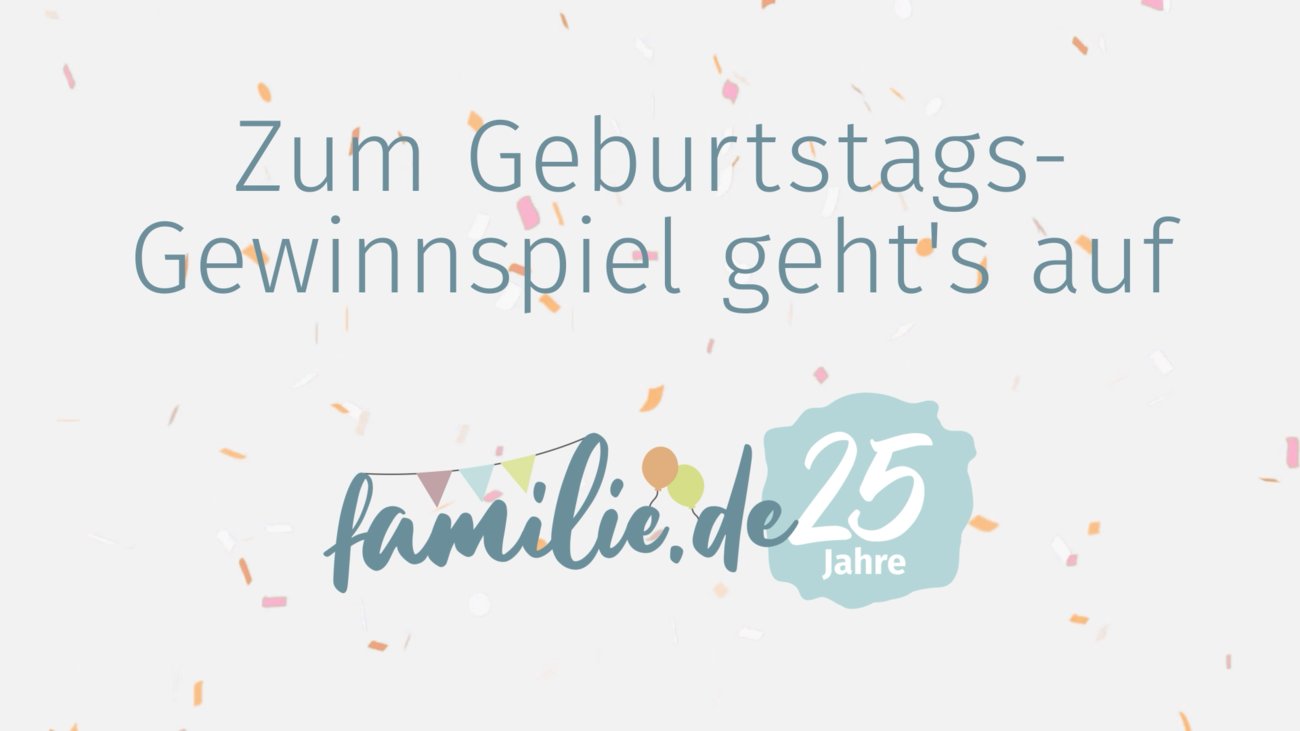 Aldi-Gewinnspiel zum 25. Geburtstag von familie.de