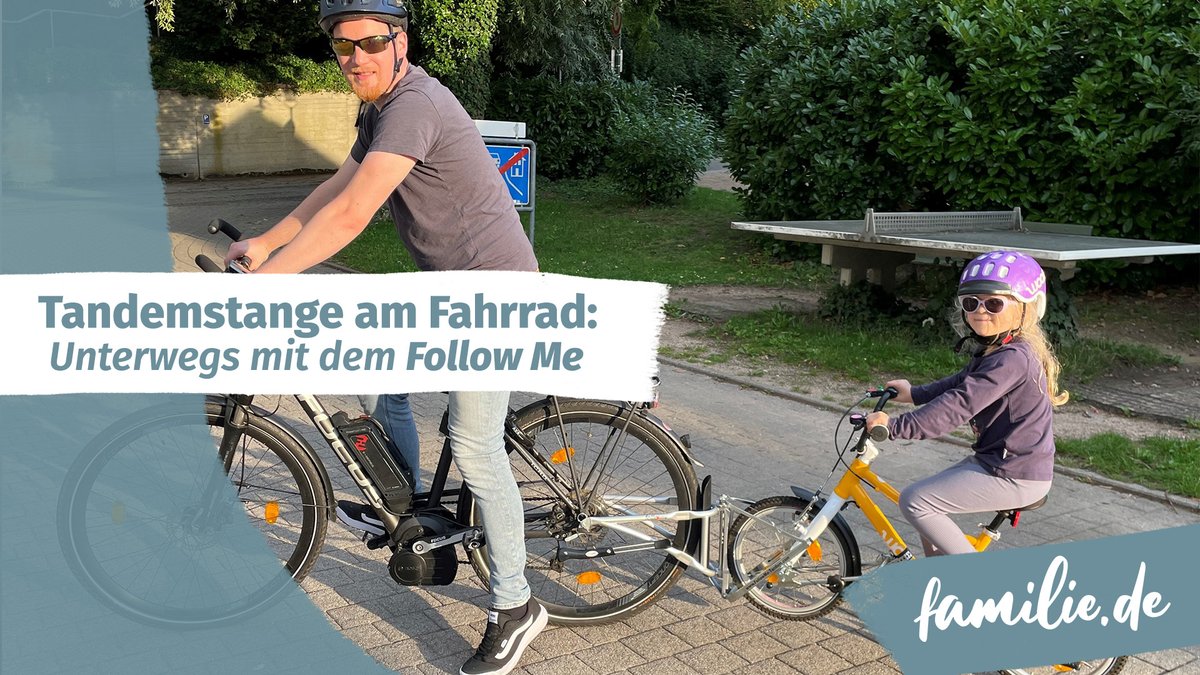 Tandemstange am Fahrrad: Unterwegs mit dem Follow Me