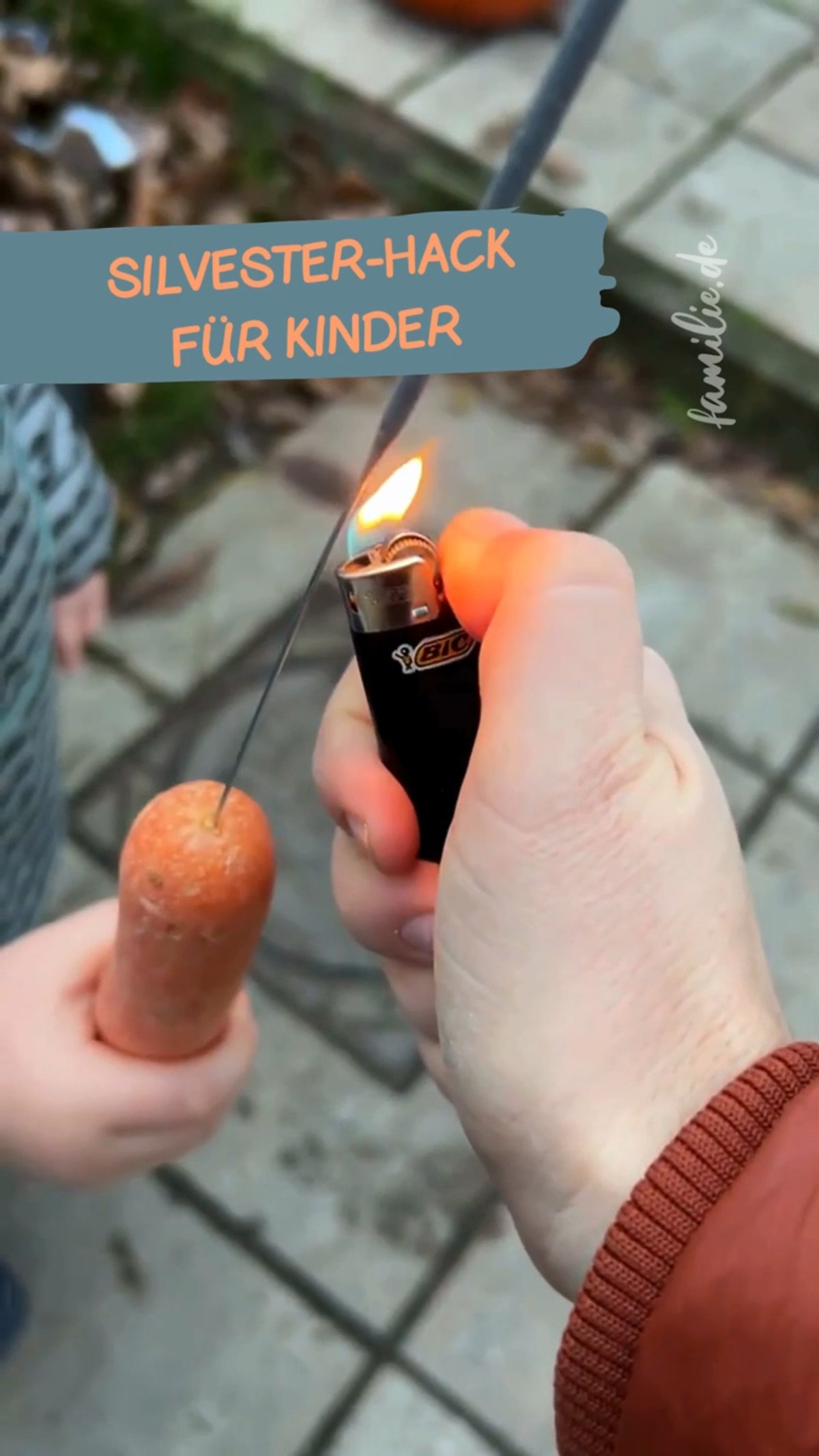 Silvester-Hack für Kinder: Wunderkerzen mit Möhren