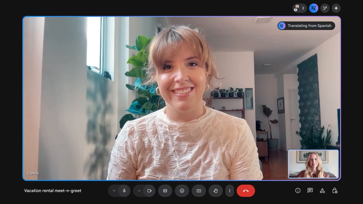 Google Meet übersetzt Sprache in Echtzeit Google Meet übersetzt Sprache in Echtzeit