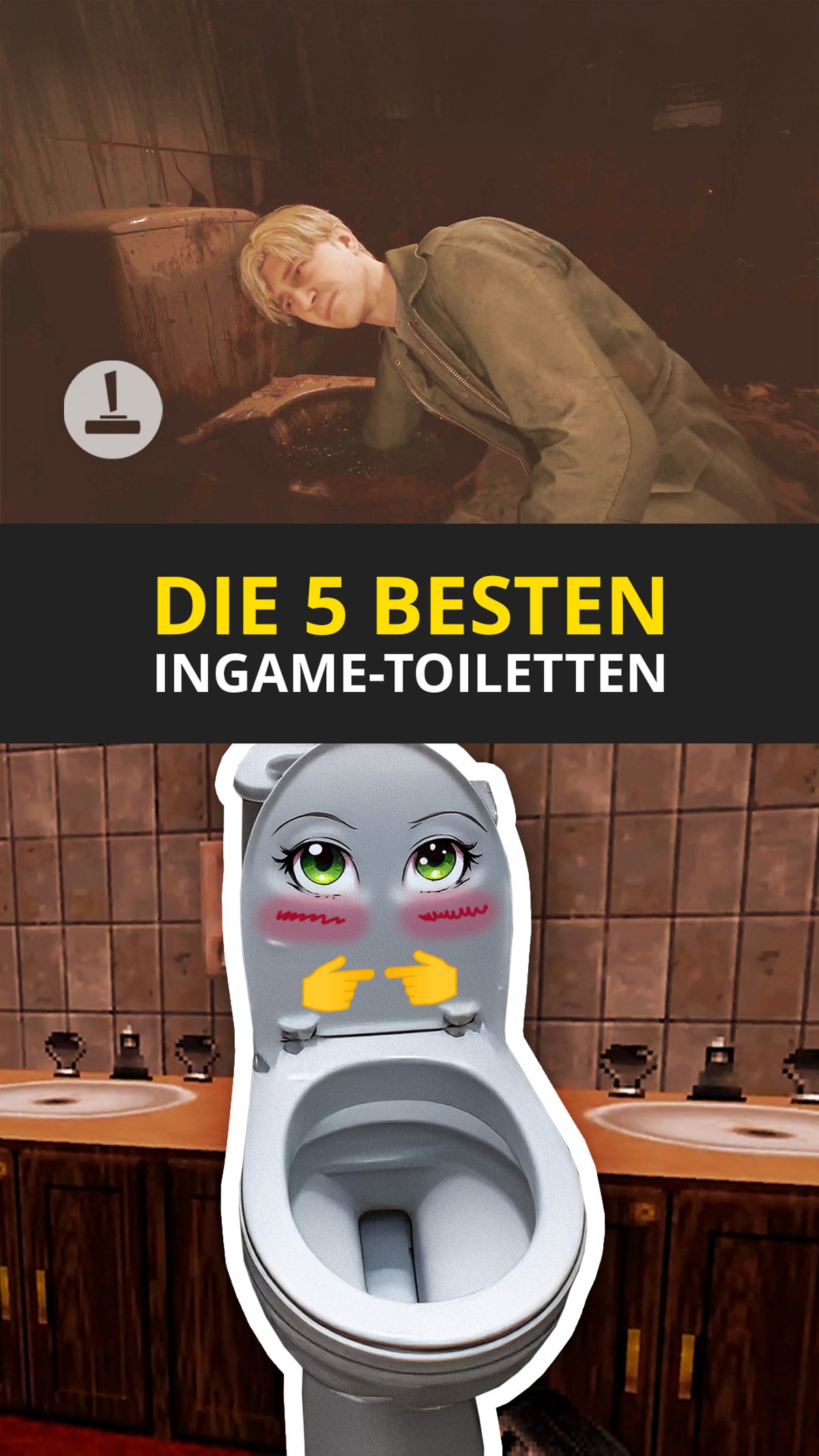 Top 5 Videospiel-Toiletten