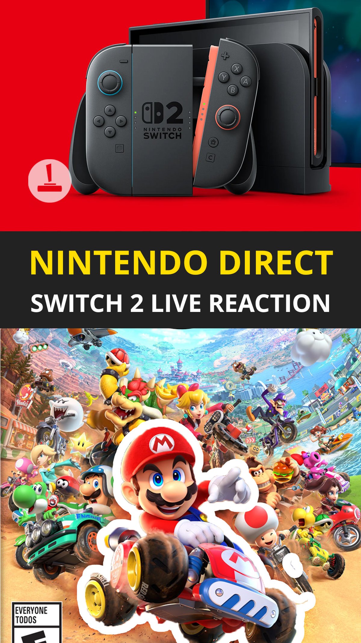 Switch 2 Live Reaction zur Nintendo Direct