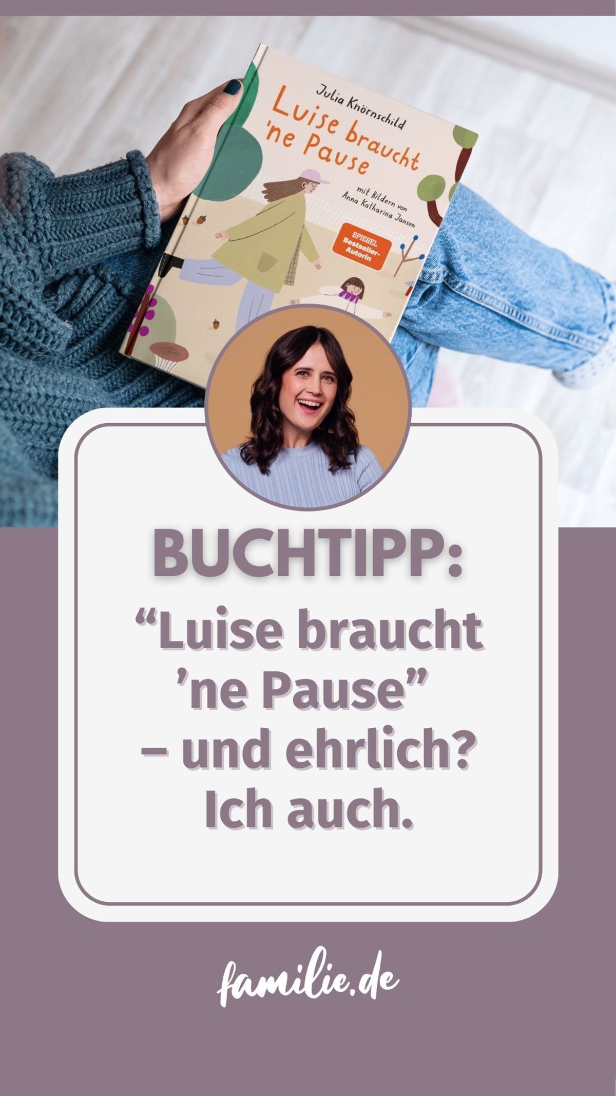Buchtipp: Luise braucht ’ne Pause – und ehrlich? Ich auch. Buchtipp: Luise braucht ’ne Pause – und ehrlich? Ich auch.