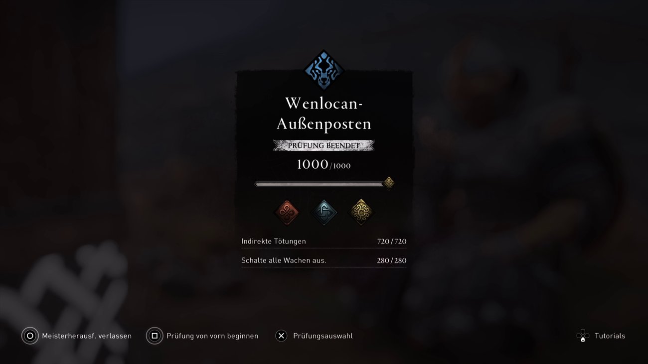 Assassin's Creed Valhalla: Goldabzeichen beim Wenlocan-Außenposten (Prüfung des Wolfs)